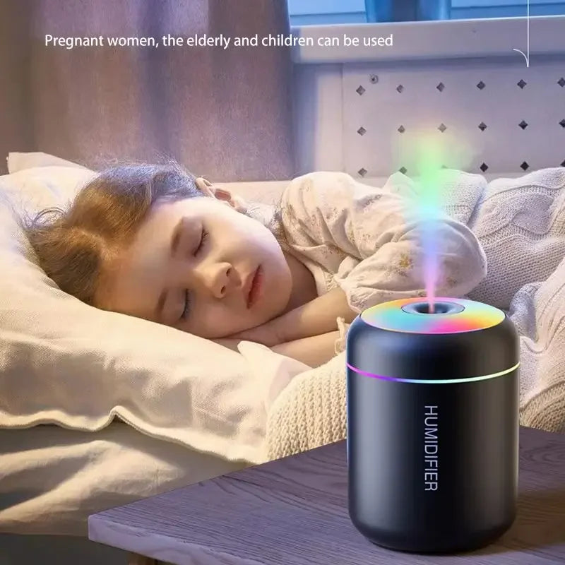 Mini Car Air Humidifier USB Electric Aroma Diffuser Essential Oil Purifier Aromatherapy Mist Maker Lights for Car Home