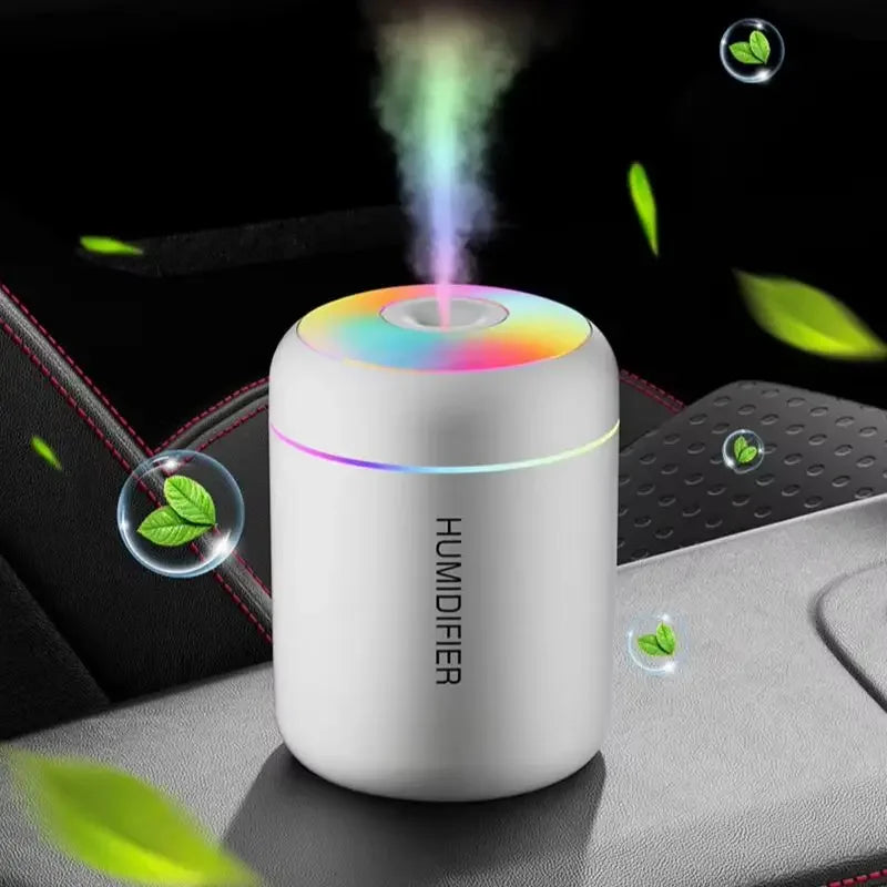 Mini Car Air Humidifier USB Electric Aroma Diffuser Essential Oil Purifier Aromatherapy Mist Maker Lights for Car Home