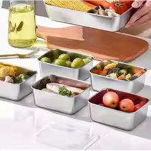 5 steel containers—convenient for storage and dishwasher-safe™️