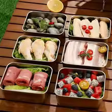 5 steel containers—convenient for storage and dishwasher-safe™️