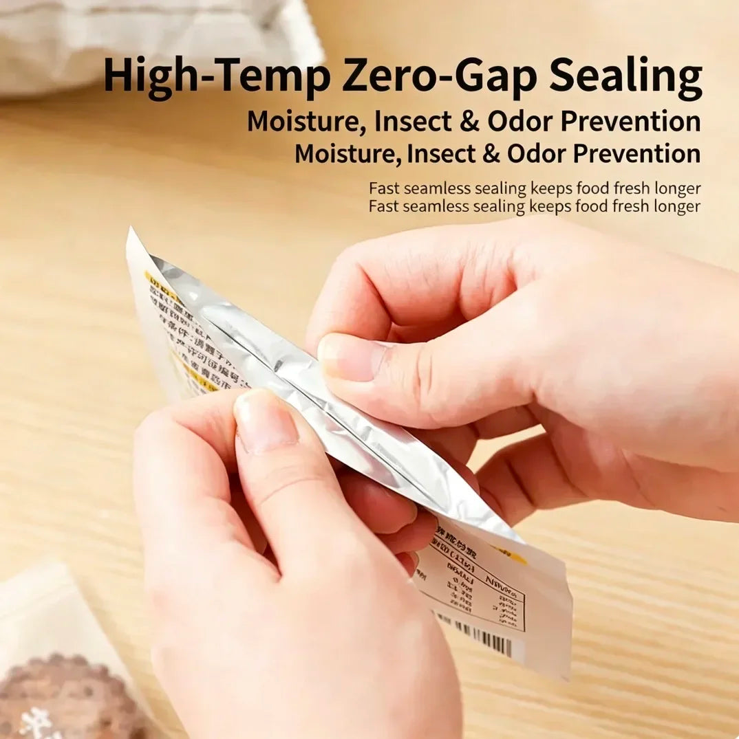 Mini Heat Sealer Plastic Bag Heat Sealing Machine Rechargable Plastic Storage Package Sealer Handheld Clip Bag Food Heat Sealer