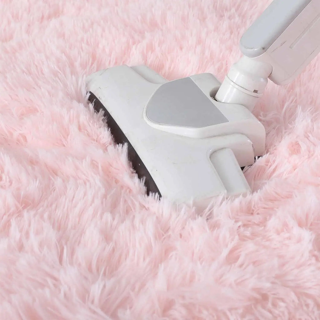 100/120/140/160 round Rug Fluffy Soft Area Rugs for Kids Girls Room Princess Castle Plush Shag Carpet Cute Circle Bedroom Decor
